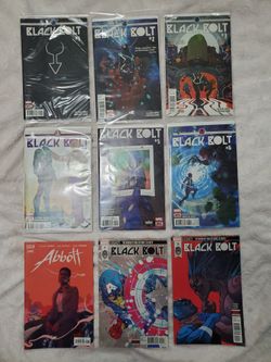 Black Bolt Marvel Legends issues #1-6, 9 & 10 + Abott #1. (9 comics total). 1-6 NEW