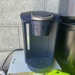 Navy Blue Keurig Coffee Machine