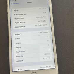 128gb Unlocked iPhone 6S Plus - Desbloqueado - 6S+