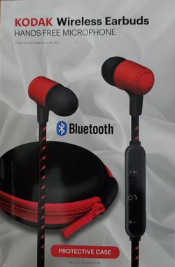 Kodak Wireless Bluetooth Earbuds with Protective Carrying Case