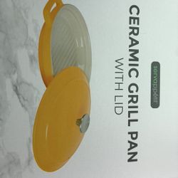 New Ceramic Grill Pan With Lid