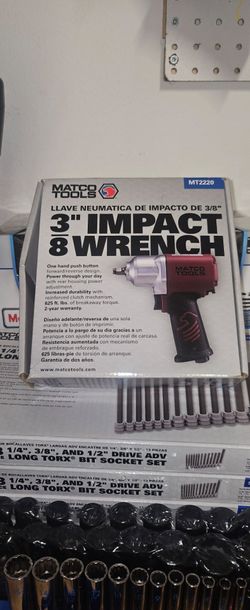 MATCO TOOLS 3/8" DRIVE PNEUMATIC IMPACT WRENCH - BURGUNDY
