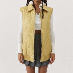 URBAN OUTFITTERS ANNIE FAUX LEATHER VEST