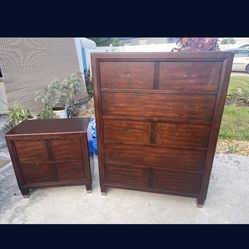 Tall Dresser And Nightstand 