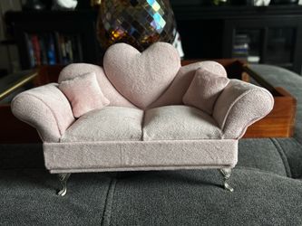 Pink Heart Couch Jewelry Box