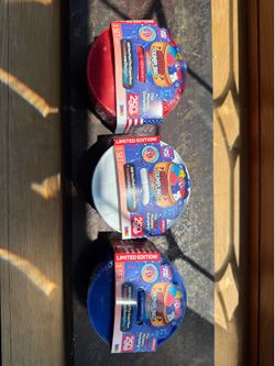 Five below Mystery dumplings ( one red covering one white covering one blue)