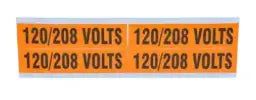 F4P 120-208V 4" X 1" 120/208 VOLT MARKER 4Pk.