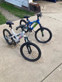 2 children’s bikes
