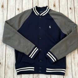 Polo Ralph Lauren Fleece Baseball Jacket