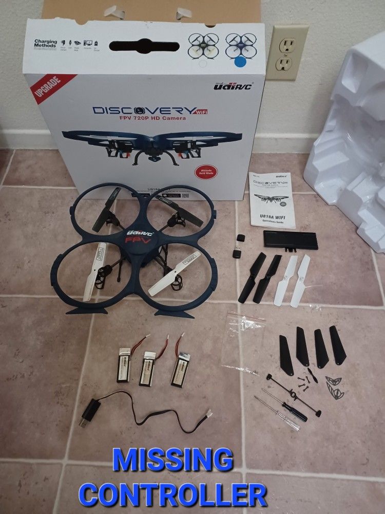 Drone - MISSING CONTROLLER - FOR PARTS