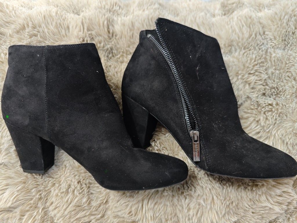 Bcb Generation Suede Black Booties Size 10