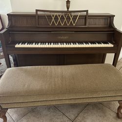 Chickering Piano With Storage Bench