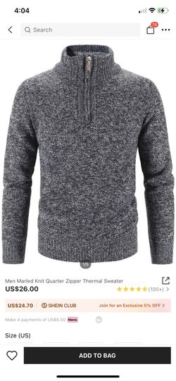 Men Thick Layered Sweater