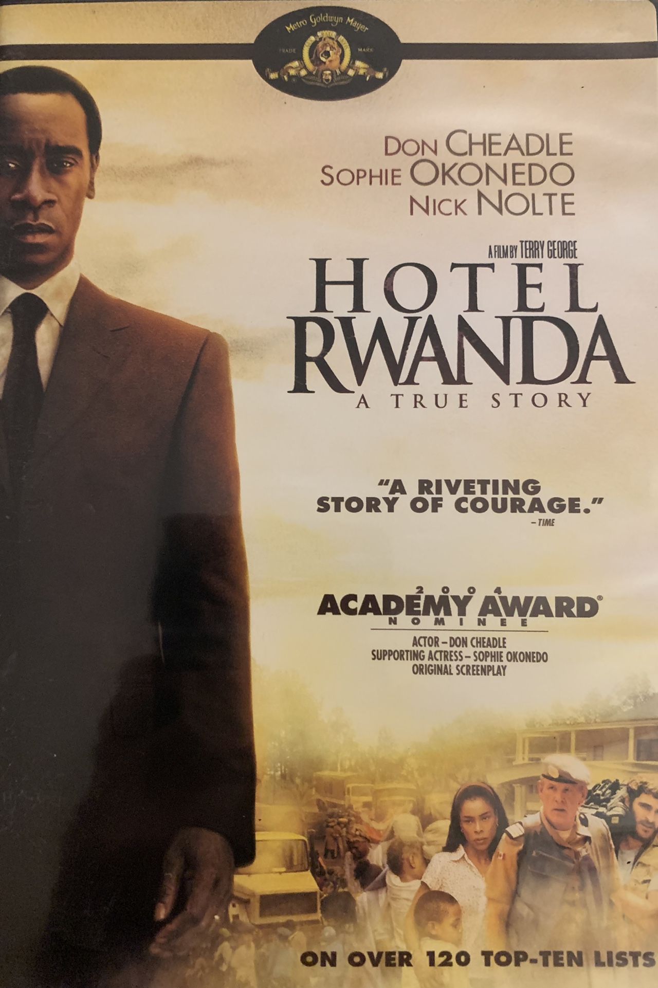 HOTEL RWANDA (DVD-2004) Nick Nolte + Sophie Okonedo + Don Cheadle!