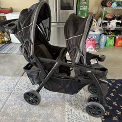 Double Stroller Chicco Like New 