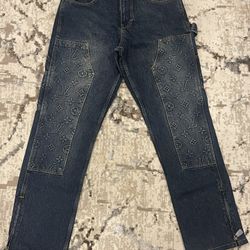 Louis Vuitton Monogram Carpenter Jeans – Size 46 – Made in Italy – New/Unworn