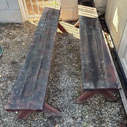 FREE Redwood Picnic Benches 