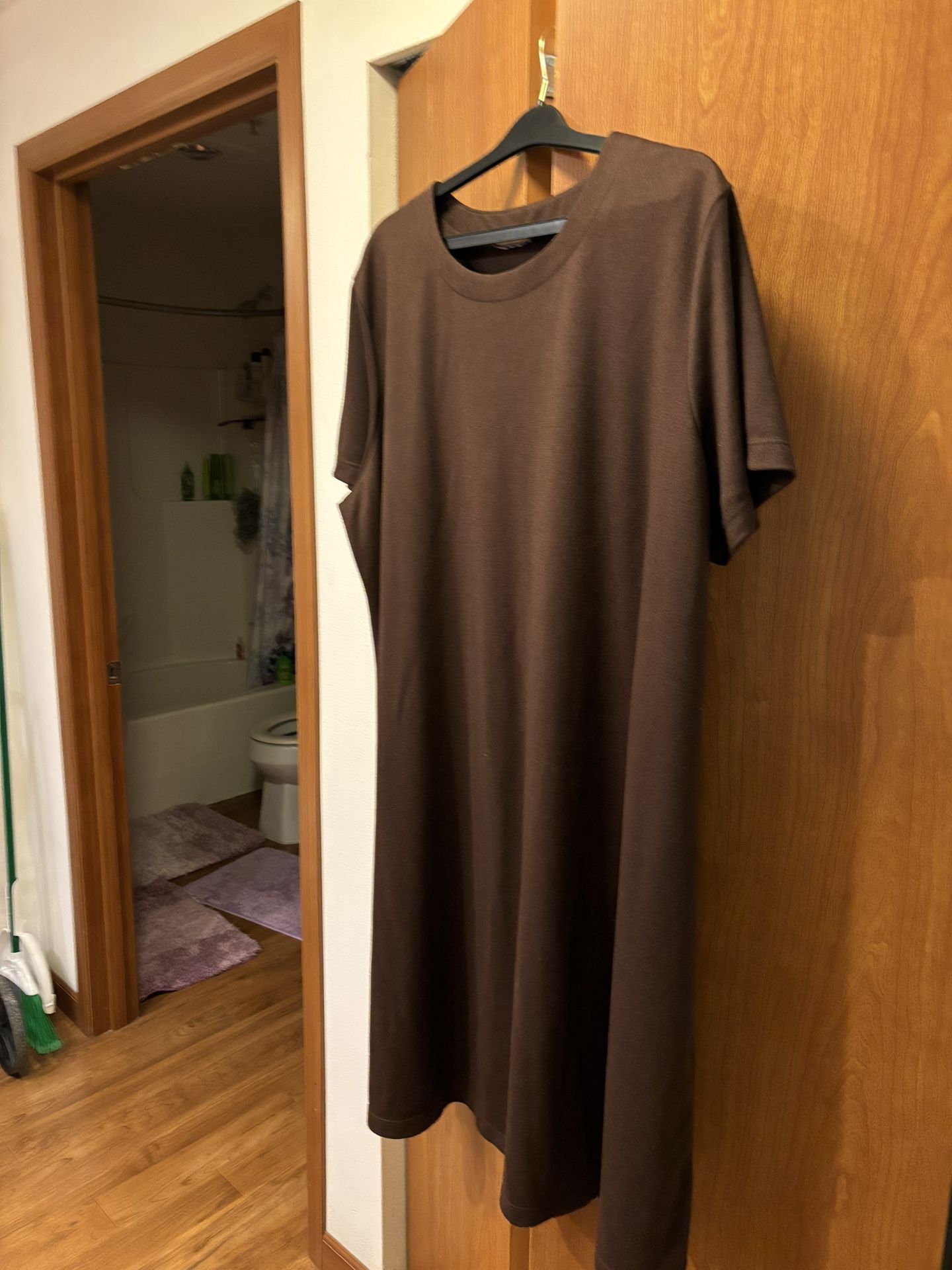Susan Graver  Short  Sleeve A-line Dress / Long Tunic Blouse 3XL