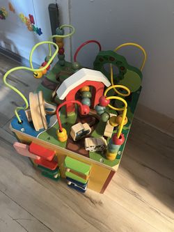 Wooden Activity Cube