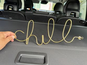 Room Sign “Chill” Copper