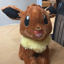 2017 Build-A-Bear BAB Pokemon Eevee Plush Stuffed Animal 16" No Sound