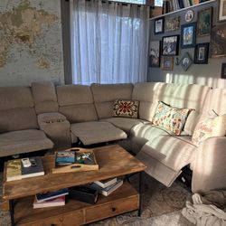 Lightly Used Sectional W/ Recliners