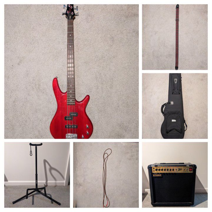 Ibanez Bass Guitar and Amp Bundle