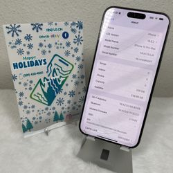 iPhone 15 Pro Max 256gb At&t & Cricket Carrier 94%🔋 Screen crack & scratches but Fully Fuctional 