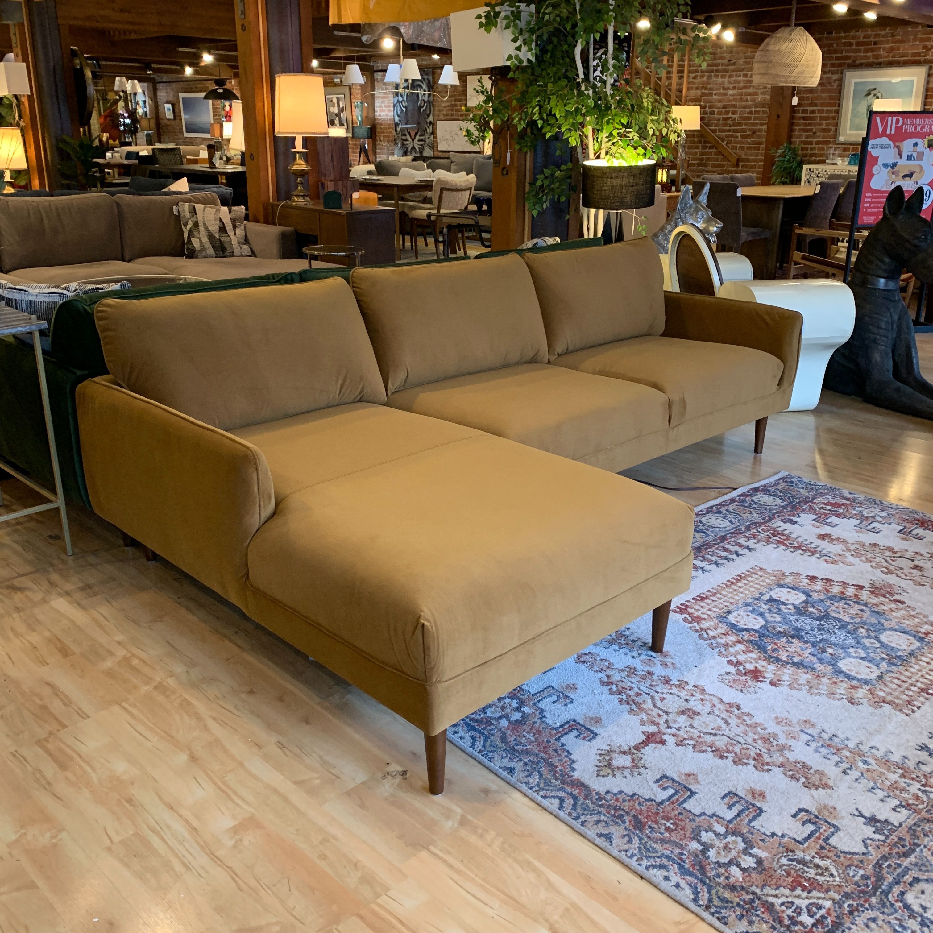 Mod Ochre LAF Chaise Sectional