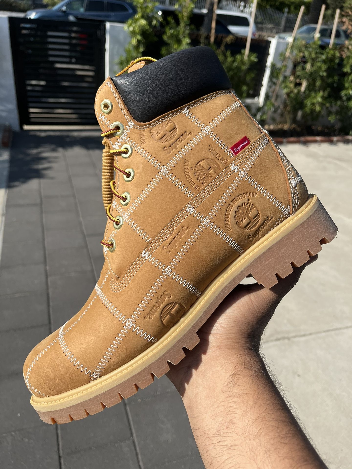 Supreme Timberland “6 Boot Patchwork Wheat Size 9.5 Mens