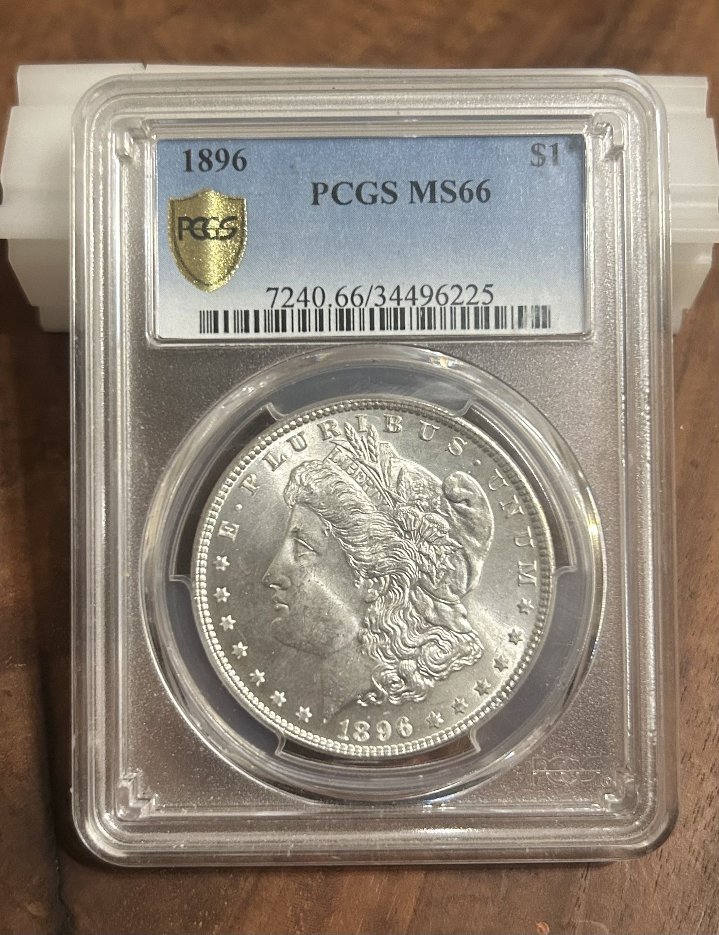1896 Morgan Dollar, MS 66, VAM-19
