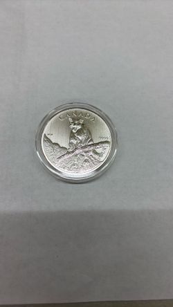 2012 Canadian Cougar Coin, 1 oz Silver, $5 Five Dollar
