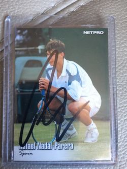 2003 net pro Rafael Nadal auto card