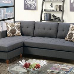 Gray Sectional Sofa  (Free Delivery)