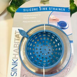 Blue Sink Strainer With Bird -