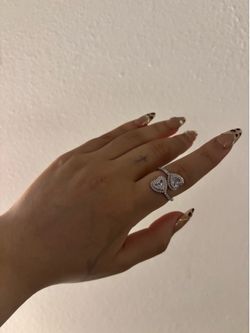 silver heart ring