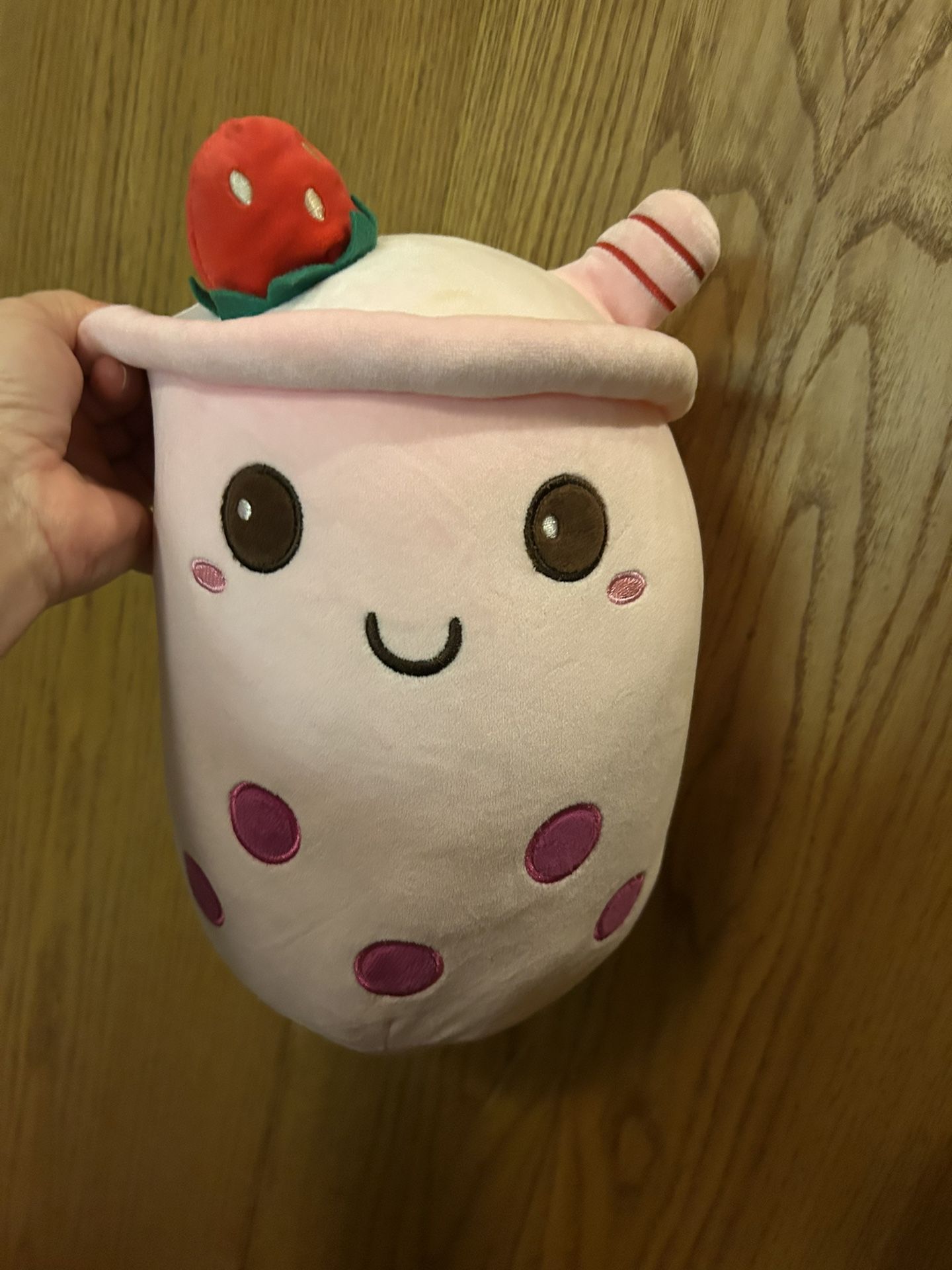 Pink boba Tea Plushie