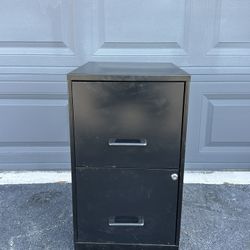 Black Metal Filing Cabinet