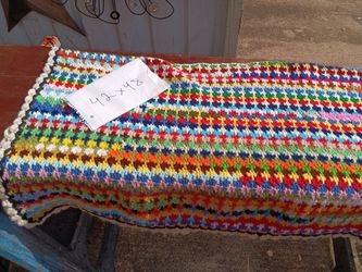 Brightly colored Afghan