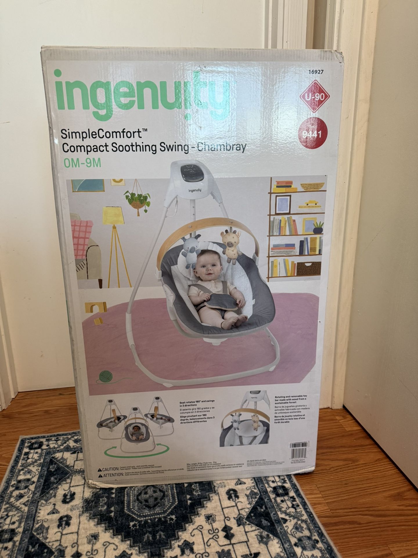 Ingenuity SimpleComfort Compact Soothing Swing