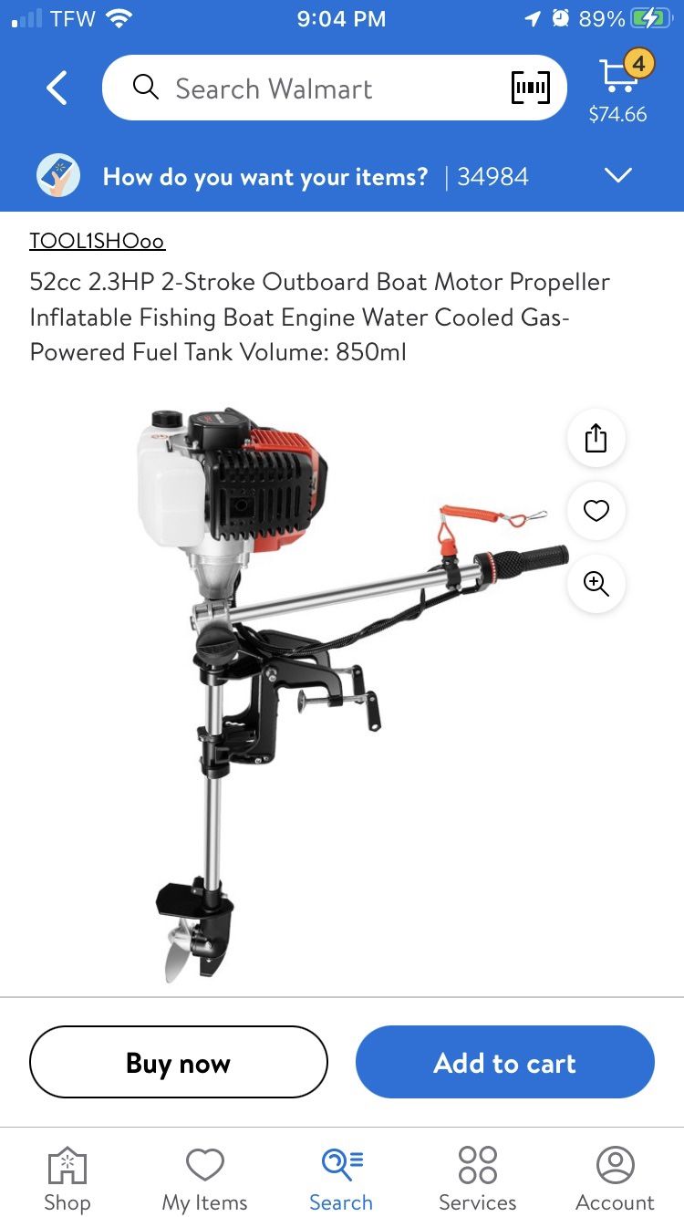 Brand New Gas Boat Motor
