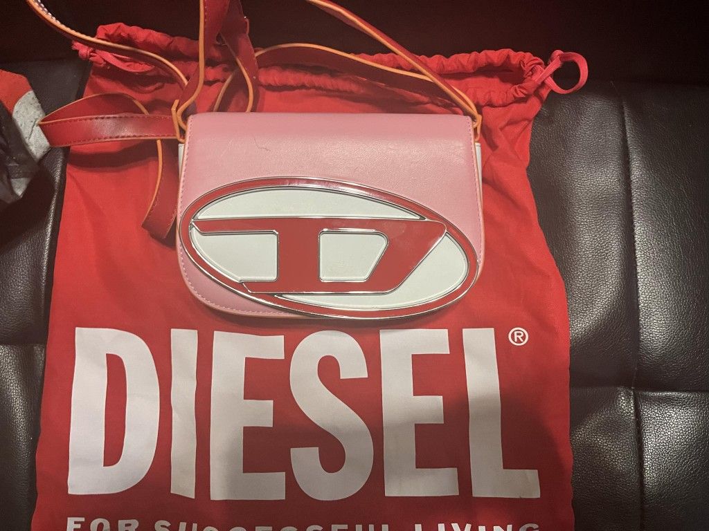 Diesel 1DR Shoulder Bag 'Pink/Red/White'