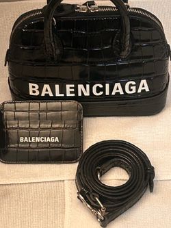 Balenciaga ville mini leather bag