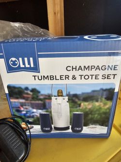 Champagne Tumbler And Tote Bag