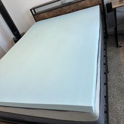 Full Sized King Bed Frame And mattress