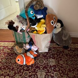Mixture Different Stuffed Animals Including Webkinz