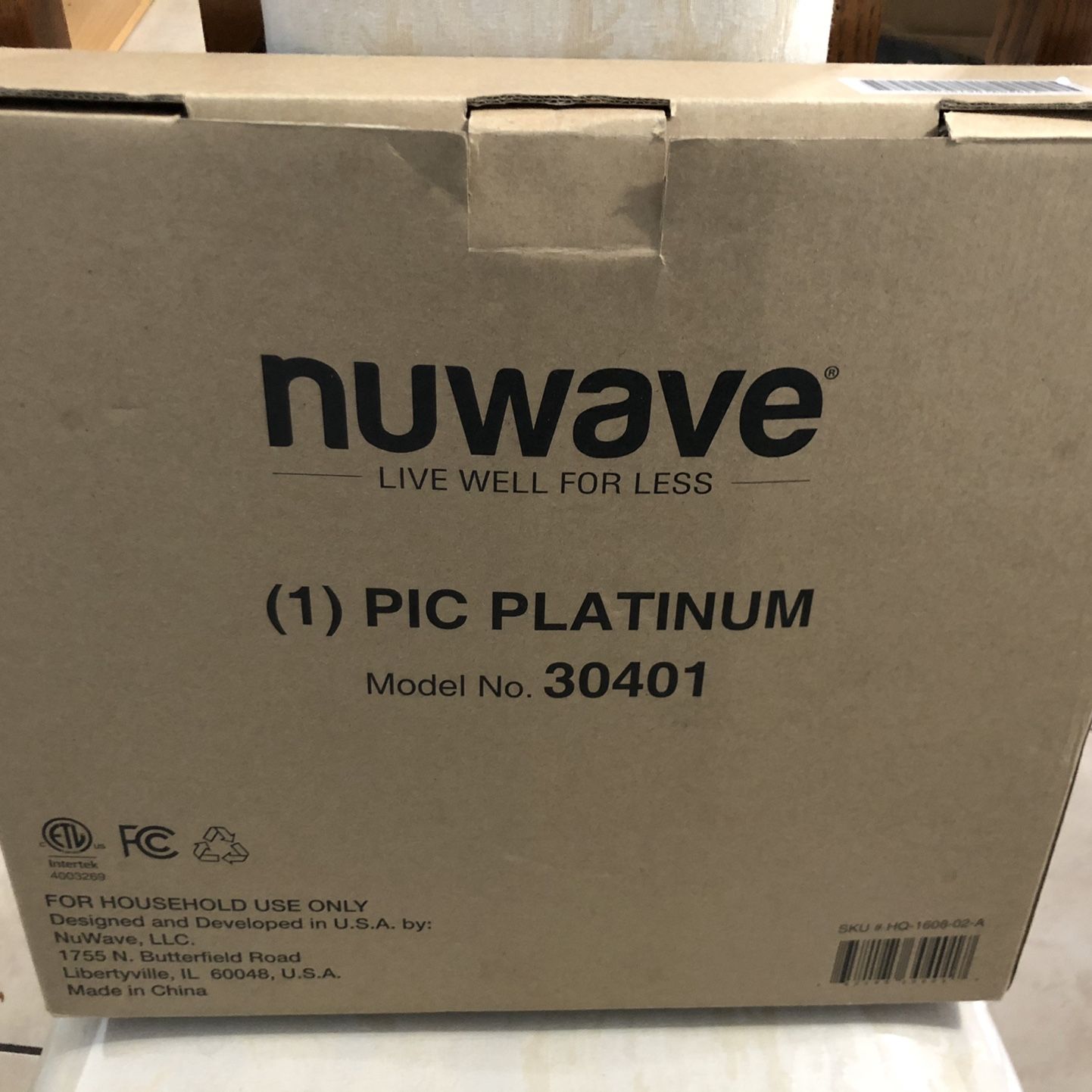 NuWave Pic Platinum Induction Cooktop 30401 New
