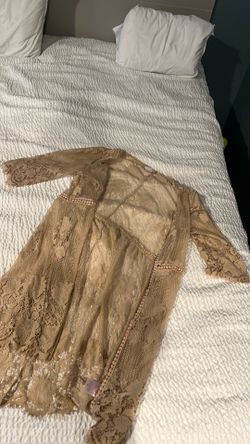 Beige Lace Shaw