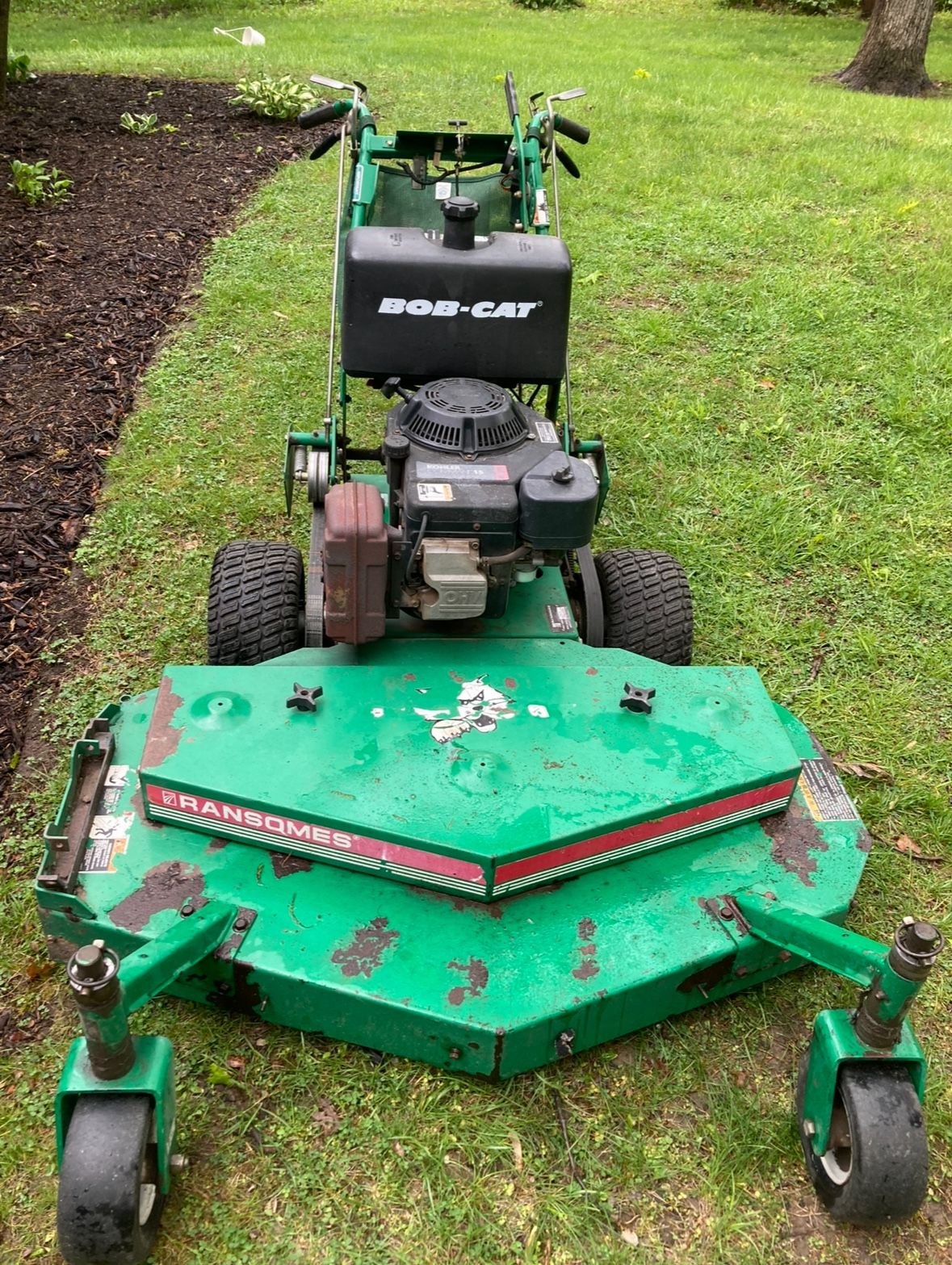 Lawn Mower 48” Walk Behind Bobcat HAS GRASS CATCHER