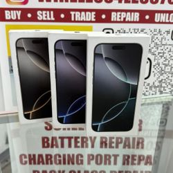 Brand New Iphones 16 PRO MAX 256GB UNLOCKED ‼️FINANCE AVAILABLE ONLY 50 DOWN✅️